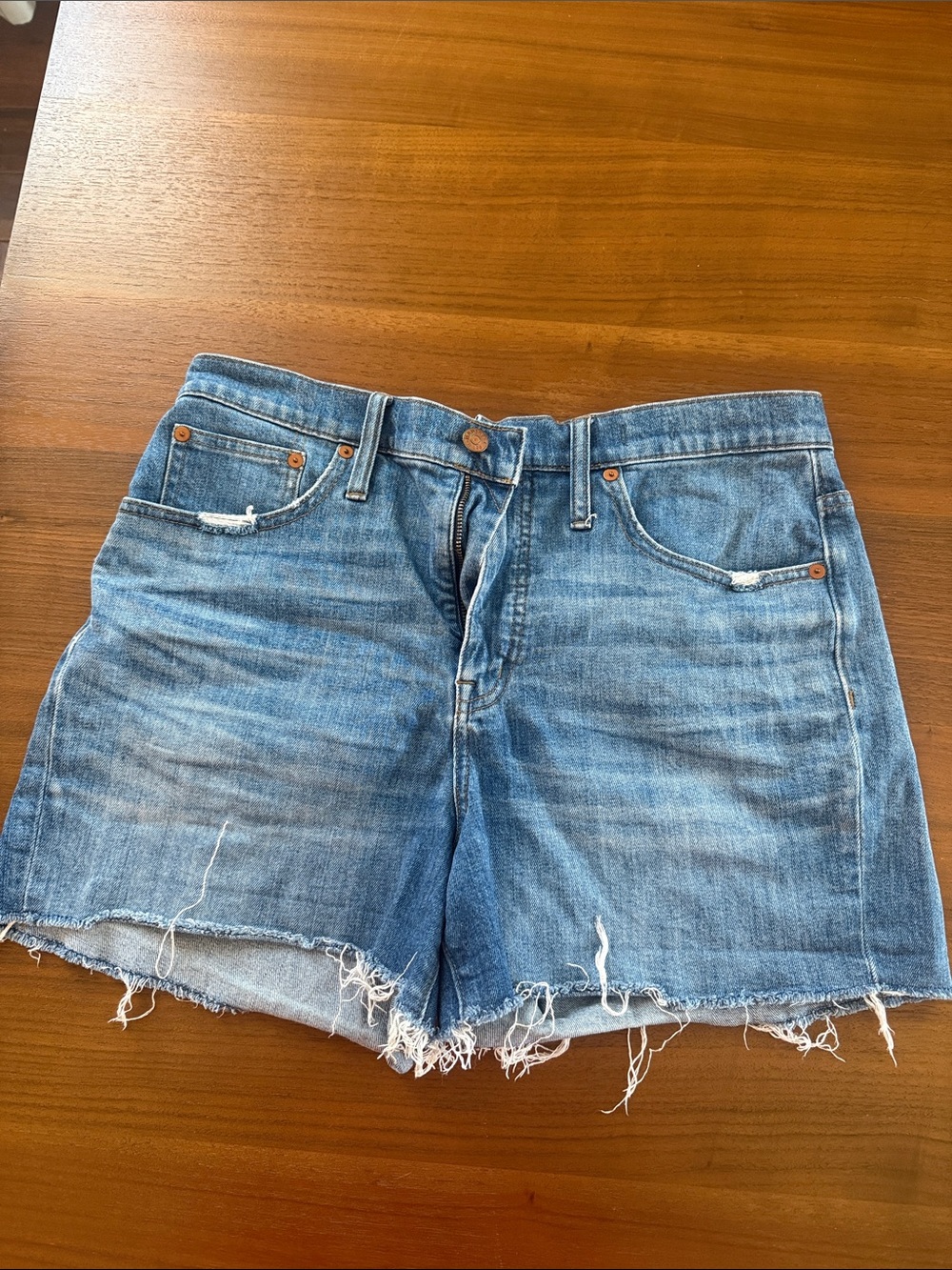 Madewell high rise shorts, size 30
